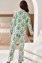 Womens Pajama Set Two Pieces Top And Bottom Loungewear Casual Pajama Set - 3
