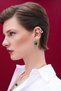 Luma Green Zircon Detailed Studded Earrings - 2