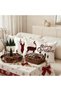 Set of 4 Christmas Reindeer & Tree Plaid Printed Decorative Throw Pillows 2026 New Year Decoration Gift Set of 4