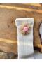 Children's Baby Buckle and Socks Set with Knitted Flower Accessories - 3