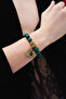 Solis Green Zircon Heart Charm Malachite Bracelet - 2