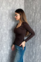 Women's V-Neck Long Sleeve Blouse 22132 - 4