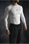 SlayerFit - تي شيرت ضاغط بأكمام طويلة (أبيض) - 2