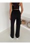 Women's Loose-Leg Modal Sweatpants with Stone Detail, Wide Leg Model - 8