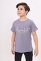 Boy's Printed Crew Neck Short Sleeve T-Shirt