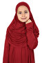 Girls' Prayer Dress – Soft Viscose Clothing Abaya & Hijab + Bag Set - 5