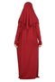 Girls' Prayer Dress – Soft Viscose Clothing Abaya & Hijab + Bag Set - 6