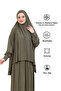 Two Piece Prayer Dress – Long Cotton Hijab Clothing Abaya & Headscarf Set - 5