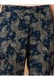Set of 3 - Paisley Print Crop Top, Straight Pants and Shrug - 5