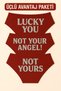Pack of 3 Red Christmas Themed Women's Slip Panties, Metallic Lettering Printed , Fun Underwear
