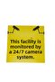 Camera Monitored Sign – 3 Mmfoil Print Warning Sign over Dekota 25 cm × 25 cm