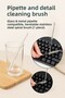 5Pcs Bendable Stainless Steel Drinking Straws and Detail Cleaning Brush Spiral Brush - 3