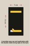 Set of 12 Vertical Apartment Dormitory Site Door Numbers Black Gold Detailed Plexiglass Self-Adhesive - 3