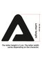 Stencil Letter Painting Template X051 Letter Height 5 cm - 3