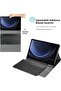 Samsung Galaxy Tab S9 Fe Plus 12.4" Compatible Keyboard Case Stand with Pen Compartment Bluetooth Enabled - 5