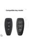 Ford Compatible Focus, Fiesta, Mondeo, Kuga, Puma, C Max, B Max, S Max, Transit Titan Gray Tpu Key Case Cover (Gray) - 2