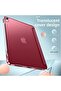 iPad Air 11 M2 M3 M4 Chip Air 4. /5. /6. Nesil Strong Magnetic Smart Cover Anti-Tip Stand Case Claret Red - 3