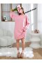 Women's Pink Extra Soft Crew Neck Dress Sweater - 4