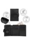 Toscana Black Card Holder Genuine Leather Wallet Unisex Rfid Protected Men Women Mini Wallet Gift