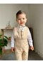 Premium Milk Coffee Suit Shirt Included - 6