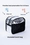 Food Carry Bag Hot and Cold Thermal Thermos Bag Camping Picnic Puffin Navy Blue D - 4