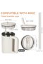 Compatible with Quencher, 1.18 Liter Spill-Proof Leak-Proof Plastic Lid with Straw, 1 Piece - 5