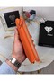 Genuine Leather Women's Orange Wallet with Phone Compartment 2049 - 3