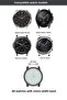 سوار ساعة جلد لساعة Samsung Watch 3 وGear S3 Classic وFrontier، مقاس 22 ملم، مناسب لمقاس 45 و46 ملم - 4