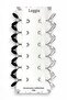 Scarf Shawl Clip 12 Pieces Barley Model Clips (6 Black and 6 White) Women's Hijab Accessory Needle - 2