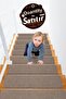 Halifleks Adhesive Base Stair Tread Mat Rip Carpet with Anti-Slip Base / Sold by the Piece