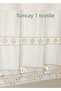 Buldan Work Authentic Handcrafted Lace Curtain 100% Cotton Natural Linen Sunshade Curtain - 2