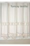 Buldan Work Authentic Handcrafted Lace Curtain 100% Cotton Natural Linen Sunshade Curtain - 3