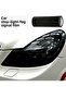 Headlight Stop Film Headlight Foil Dark Glossy Black Headlight Scratch Anti-Scratch Foil 100cm X 30cm