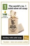 Natural Donkey Milk and Olive Oil Solid Soap with Olive Oil Donkey Milk Hand Soap 180 Gr