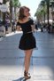 black Two-Layer high waist Ruffle Skirt - 2