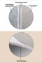 Machine Washable Non-Slip Base Stain Resistant Oval Runner Beige Cutting Runner for Home Decoration - 4
