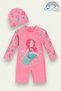 Girls' Long Sleeve and Zippered Swimsuit Set 3 -10 Years 11906