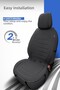 Active Line Design Protective Car Seat Cushion - Black - 4
