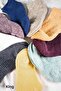 6 Pairs Women's Striped Reverse Towel Combed Cotton Mixed Color Daily Booties Socks - 2