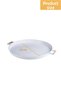 Metal 45 Cm Round Tray with White Wooden Handle, Breakfast Tray, Presentation Tray - 3