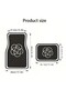 4 Pieces of Camellia Flower Printed Premium Car Floor Mat / In-Car Accessory - 4