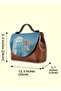 Women's Vegan Leather Brown Handbag - Caretta-hey Dude Design - 7