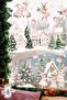 Pink New Year Rabbit Village Glass Sticker Set – Double-Sided Printing |   Large Size Home & Kids Room Decoration - 2