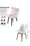 Velvet Chair Cover Retro Oval Chair Cover Chair Protection (for Small) One Piece (Mink) - 5
