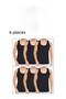 100% Cotton Men's Black Classic 6-Pack Combed Athlete