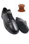 Men's Black Orthopedic Leather Inside And Out Fully Leather Ultra Comfortable Casual Shoes - 4
