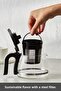ماكينة Just Coffee Aroma ‏2 في 1 لتحضير القهوة المفلترة والشاي، باللون اللاتيه - 6