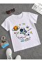 Unisex Space Printed Tshirt for Kids with Crew Neck - 5