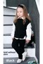 Trendy Girl's 3-Piece Knitwear Set with Hair Band, Trousers, Open Sides and Tie Detail Sweaters