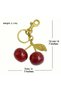 Big Red Cherry Keychain, Bag Ornament,Charm - 4